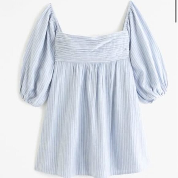 Emerson Long-Sleeve Linen-Blend Mini Dress – Size Medium/Tall - Abercrombie - Picture 1 of 1